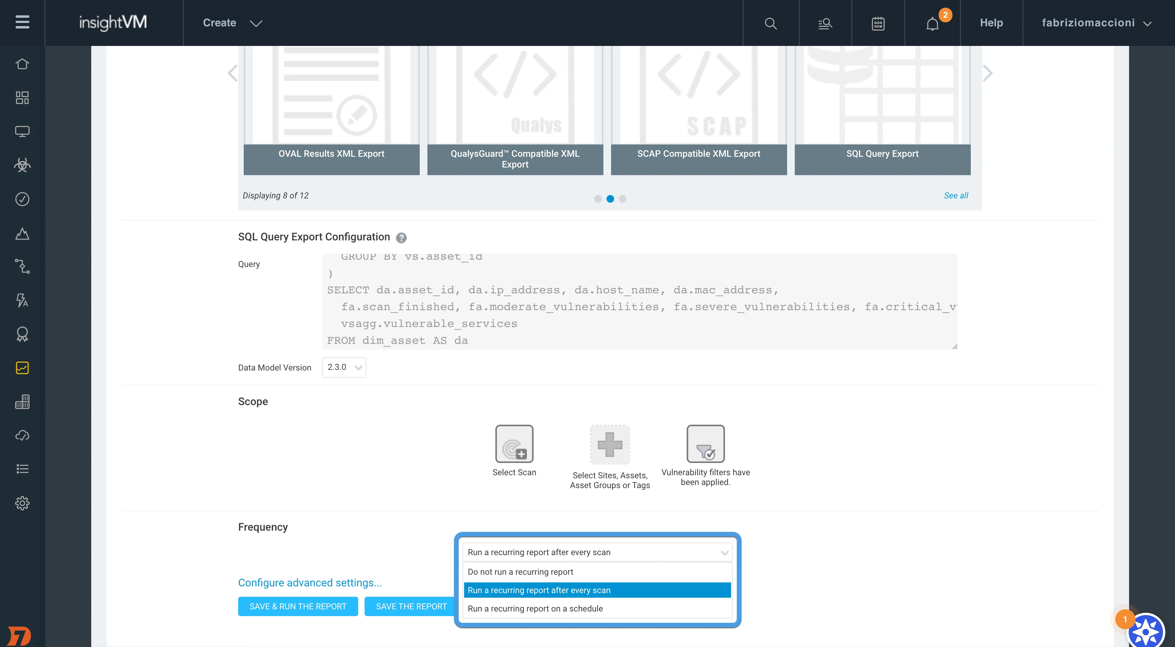 Rapid7 Report Frequency