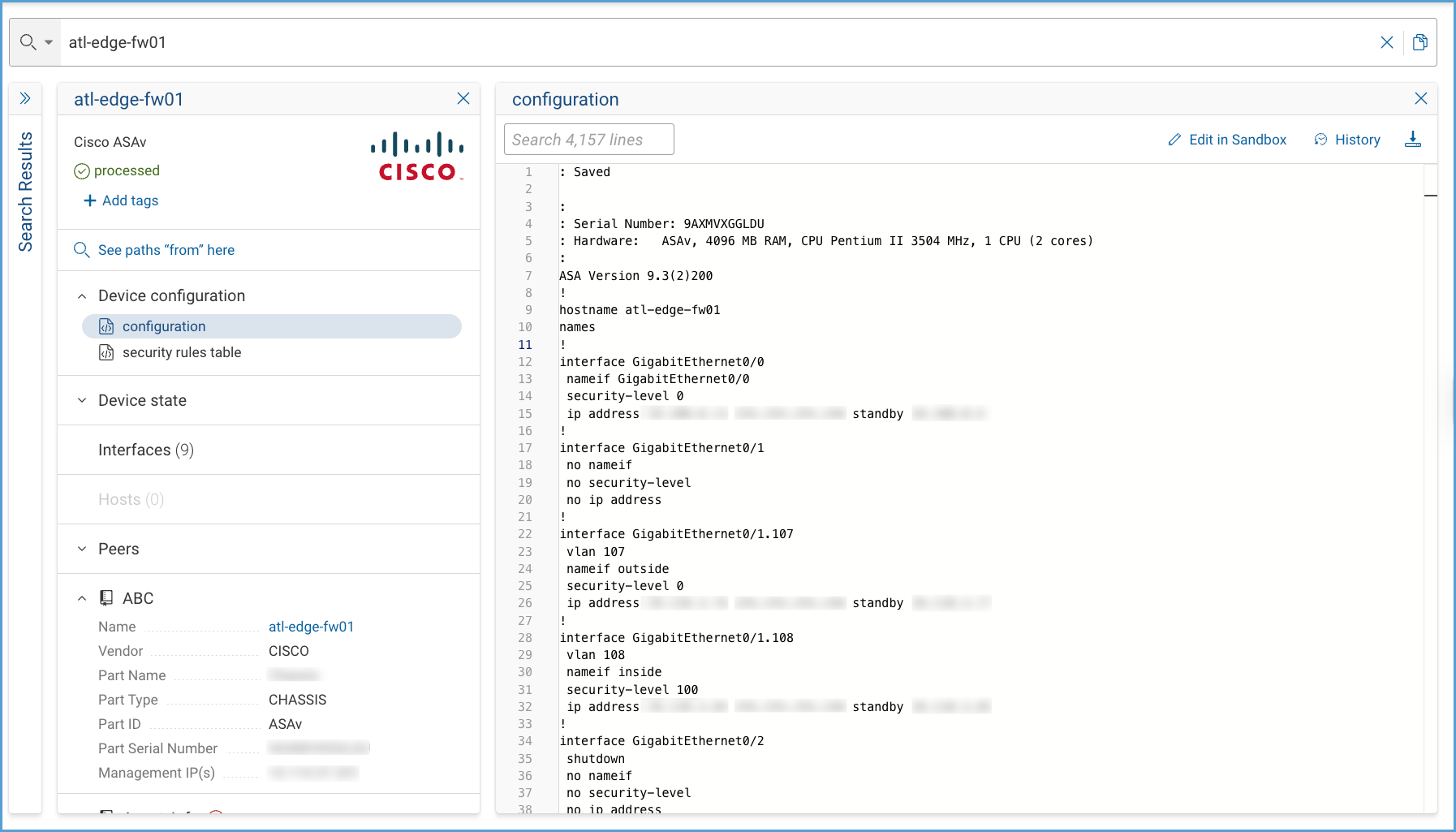Device Configuration file viewer