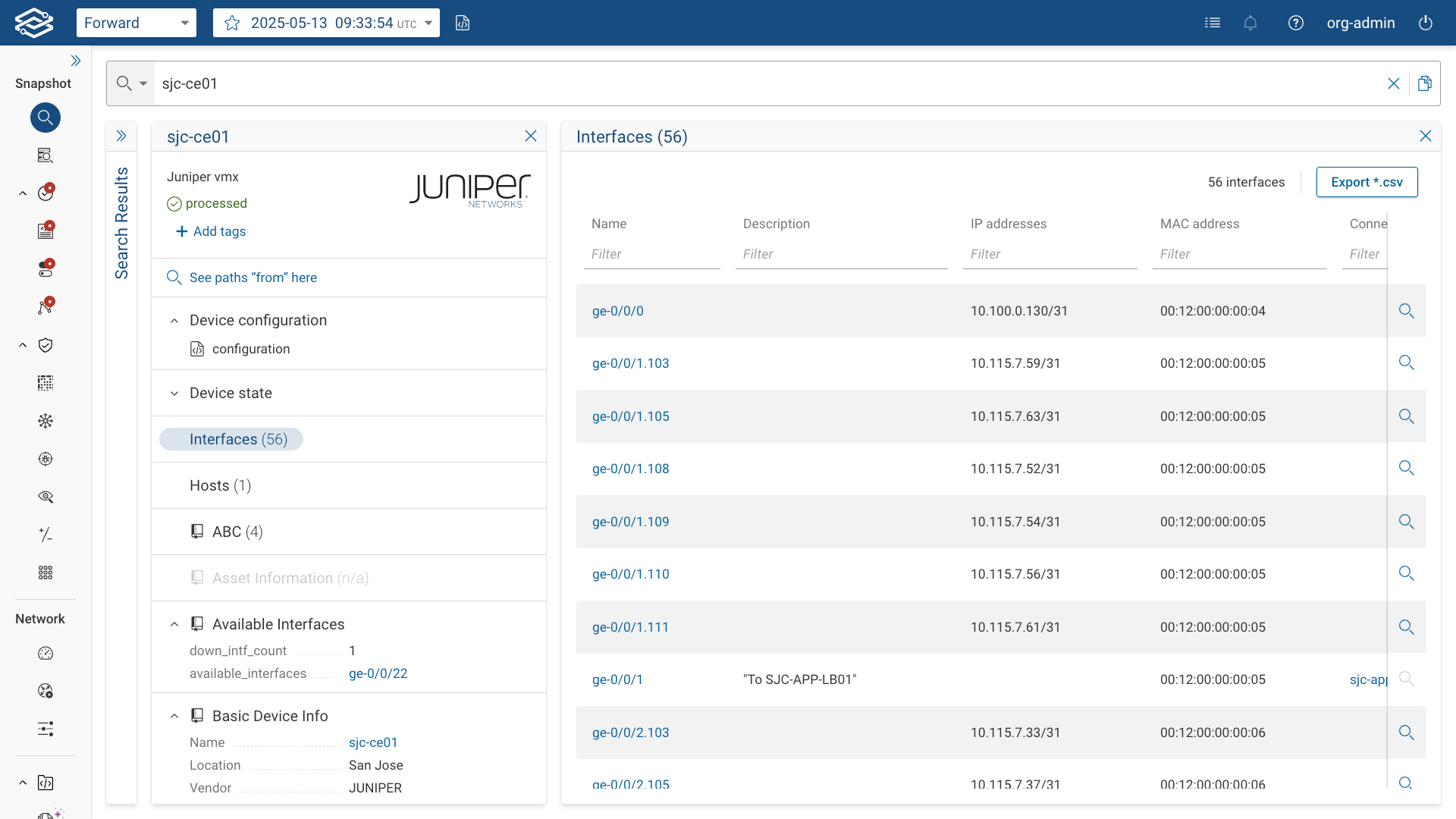 Search Device Interfaces