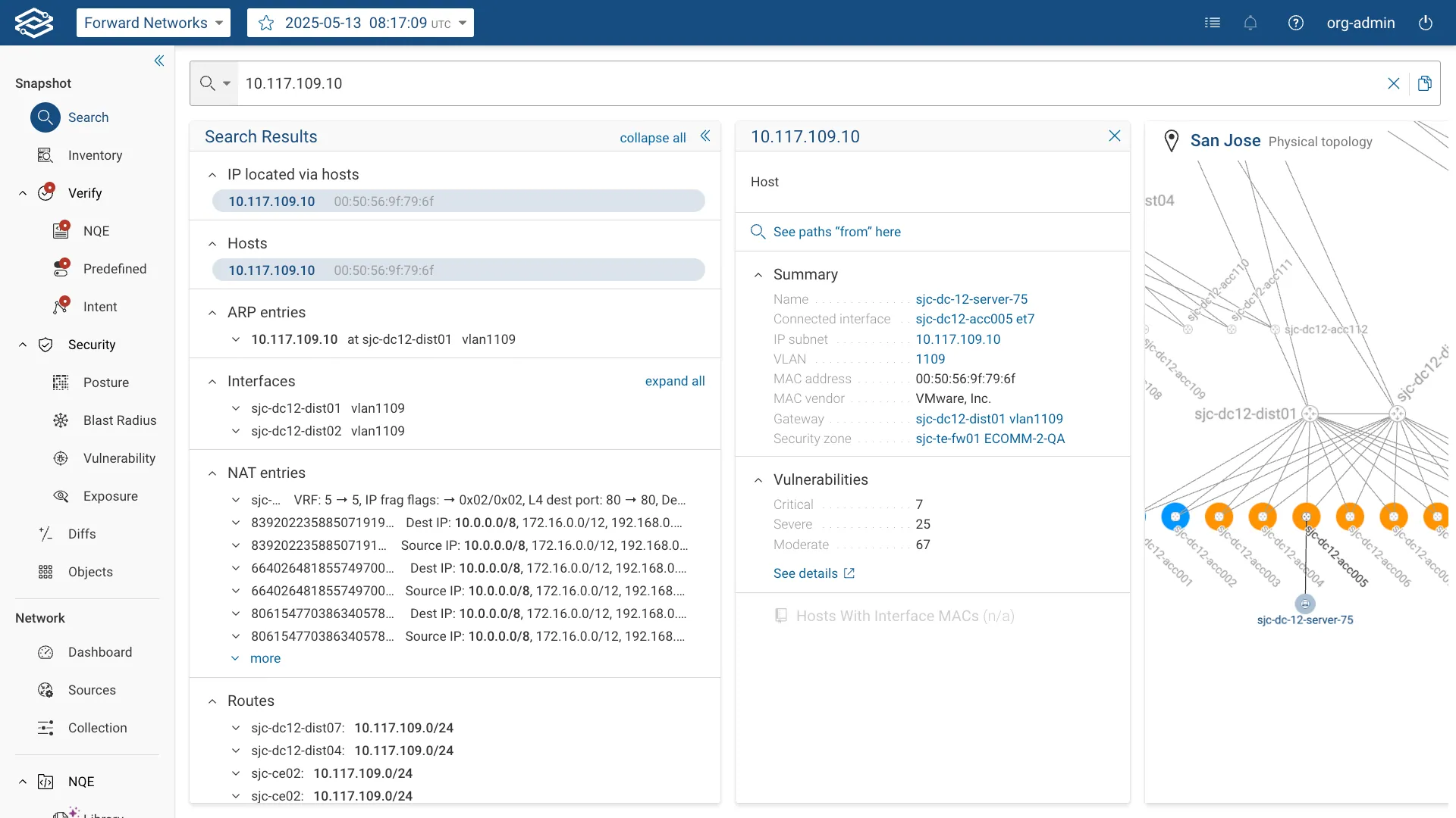 Search IP address