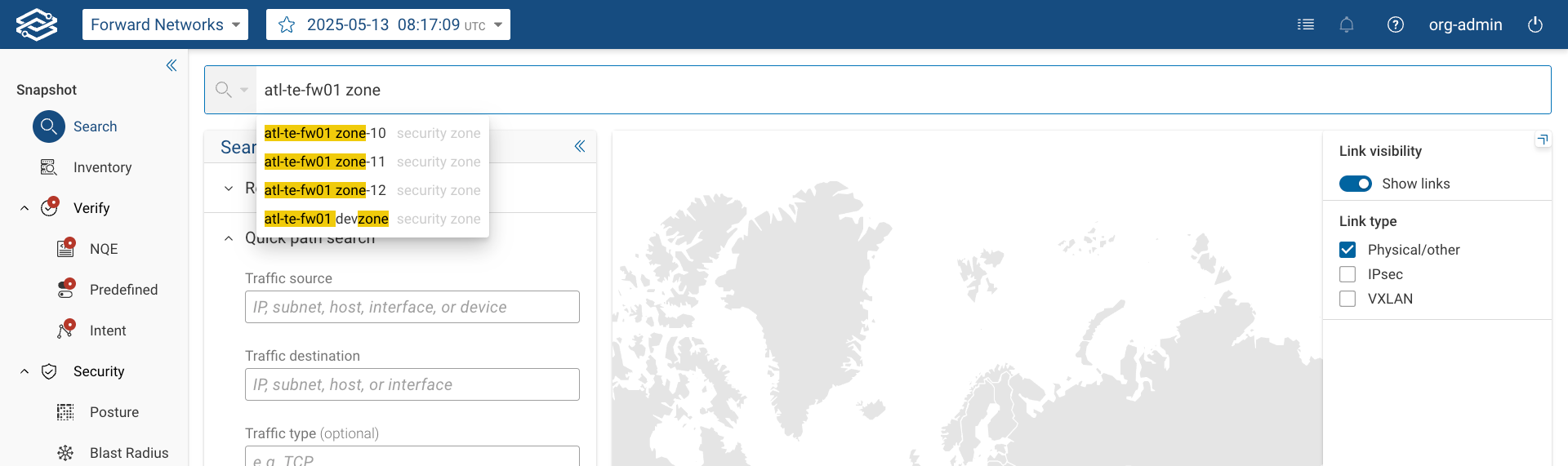 Search Security Zone