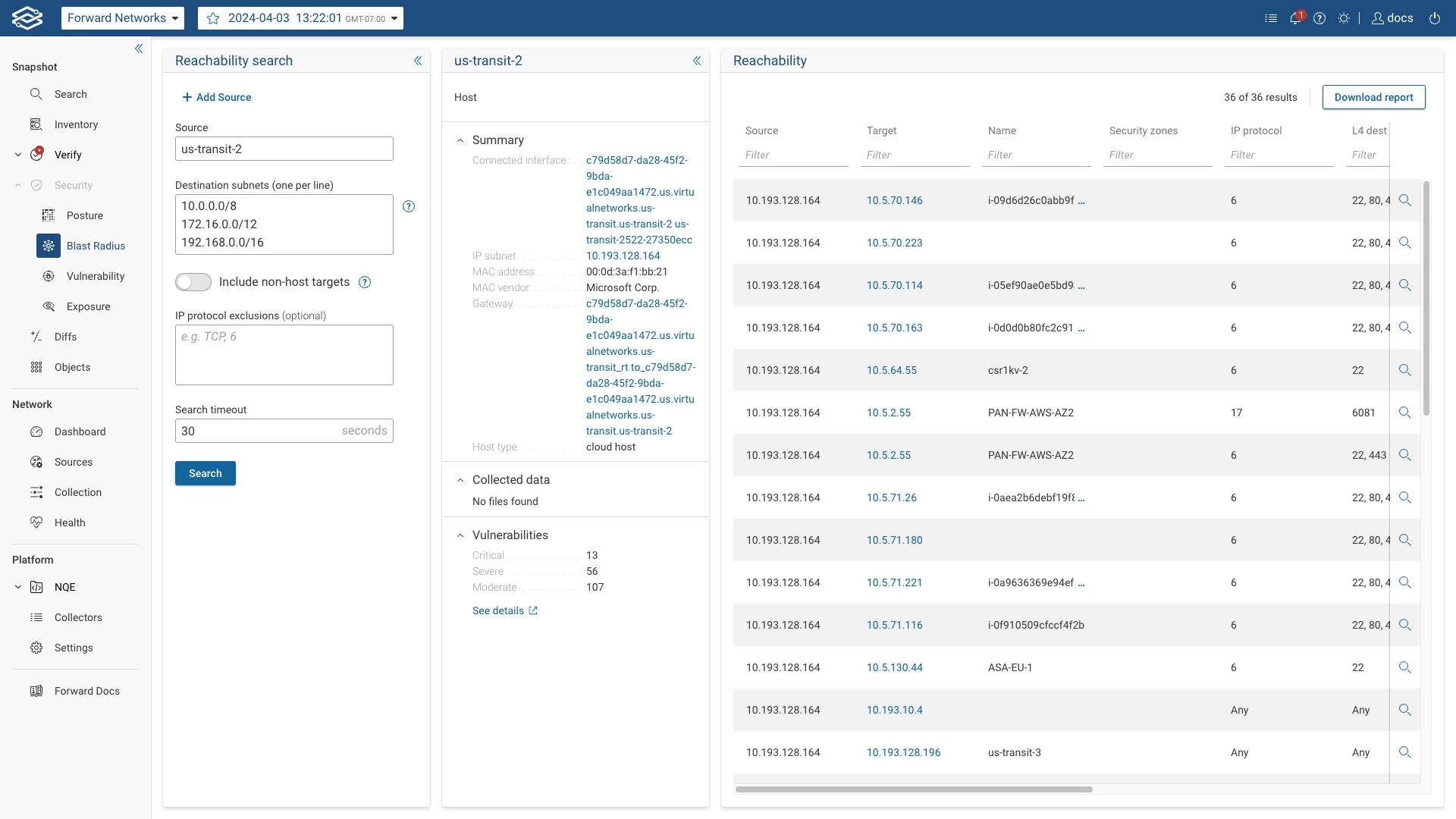 Rapid7 Detailed Host Report Blast Radius