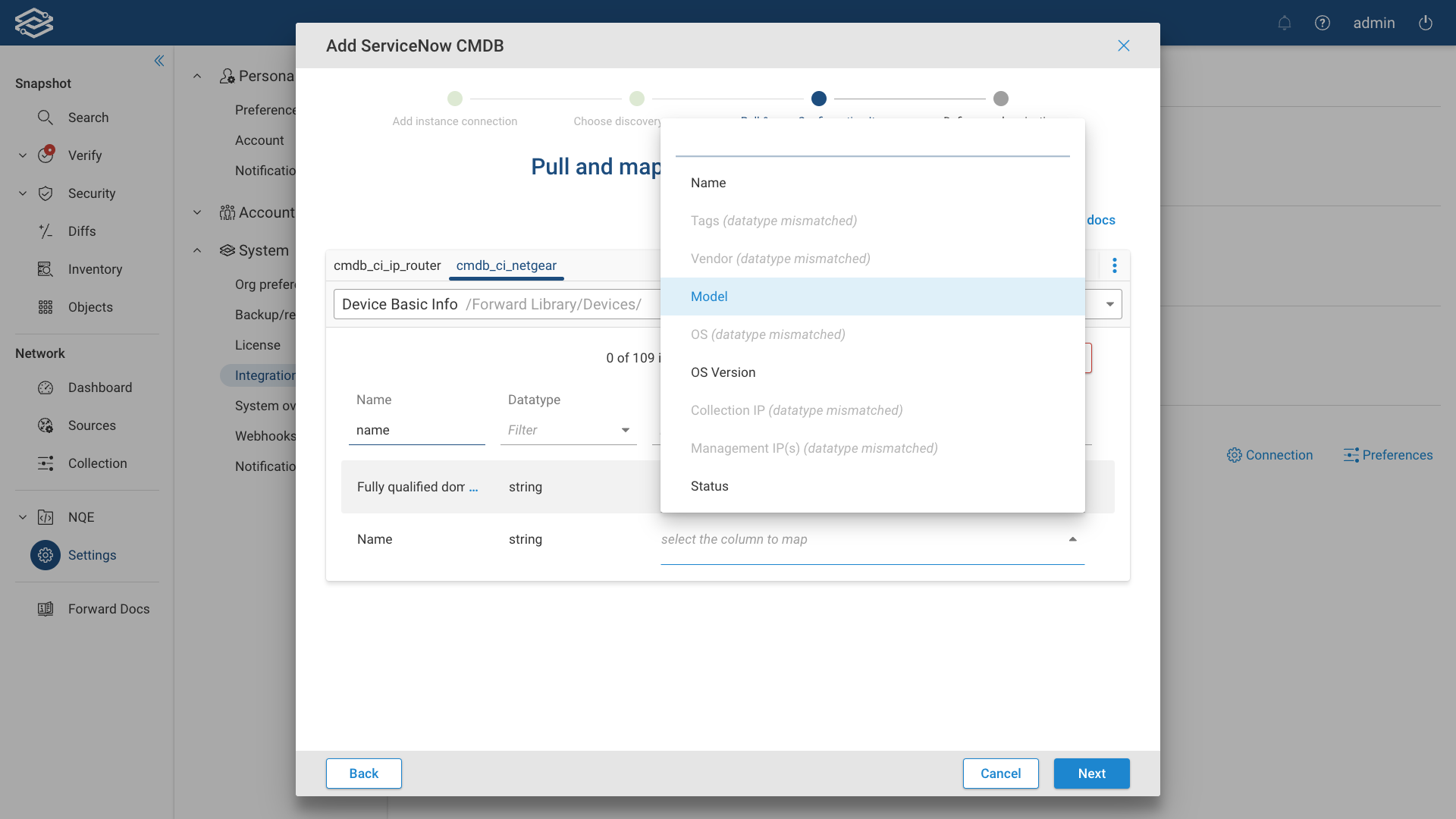 ServiceNow CMDB CI and NQE Query