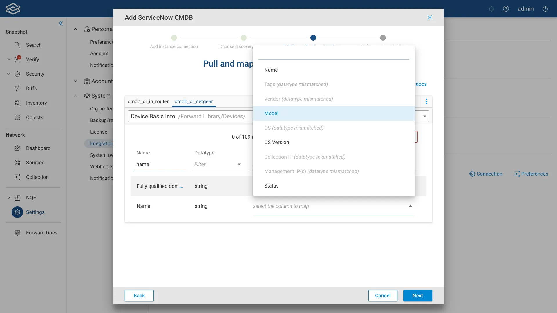 ServiceNow CMDB CI and NQE Query