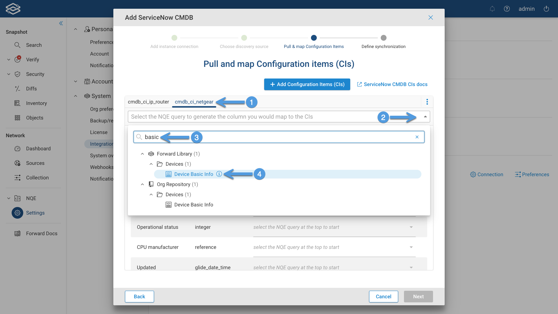 ServiceNow CMDB CI and NQE Query