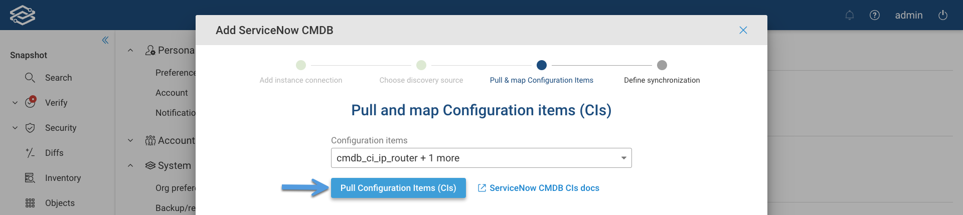 Pull ServiceNow CMDB CIs