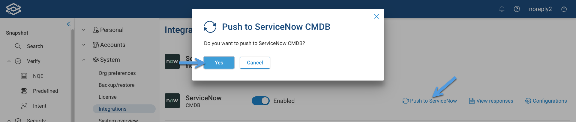 ServiceNow CMDB Manual Push