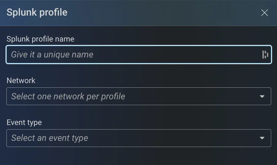 New Profile Config