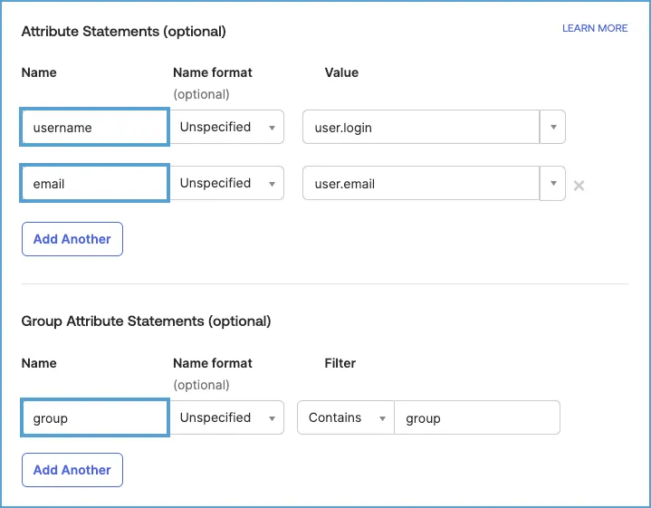Okta Attribute Statements Vertification