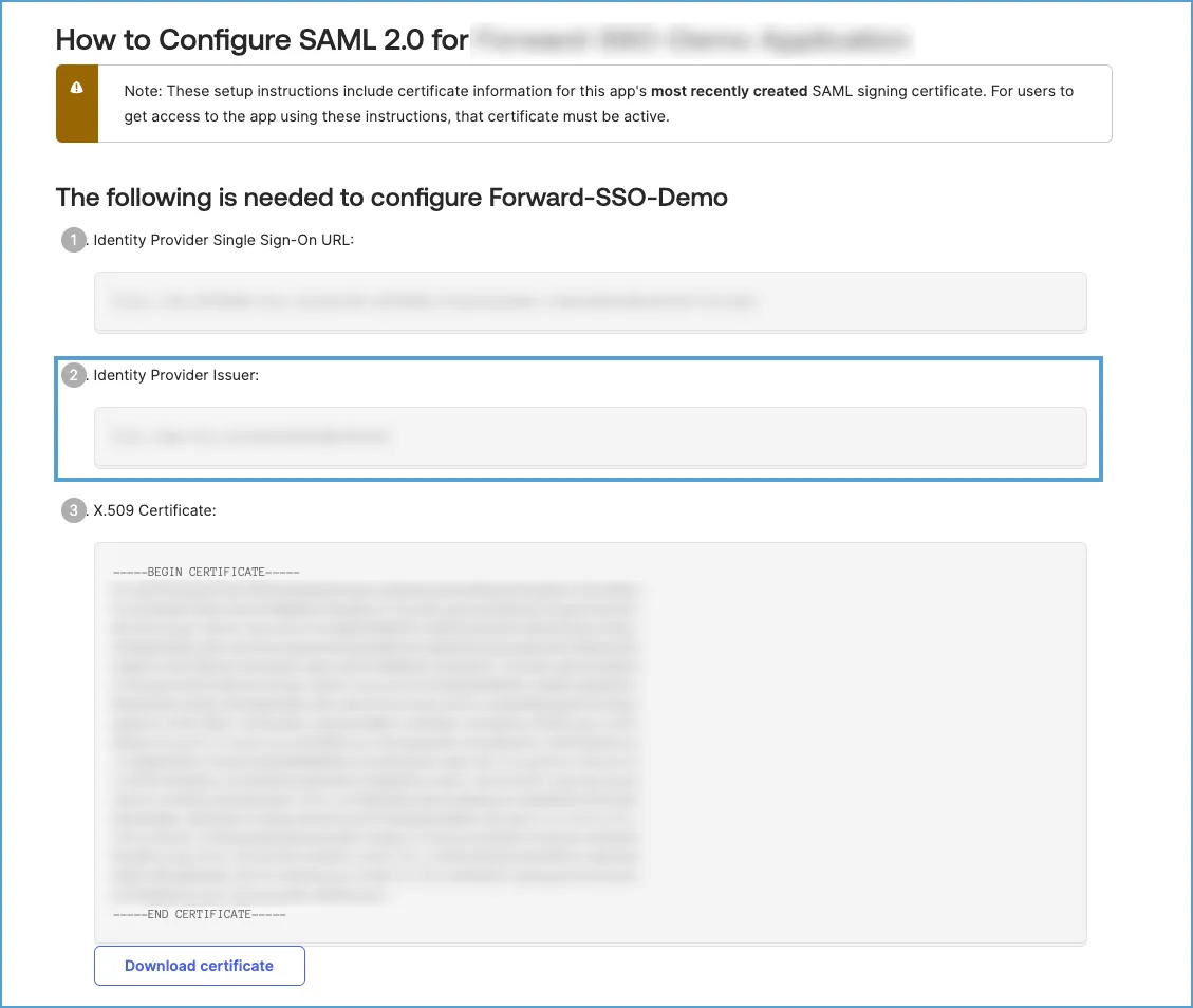 Okta Copy Identity Provider Issuer