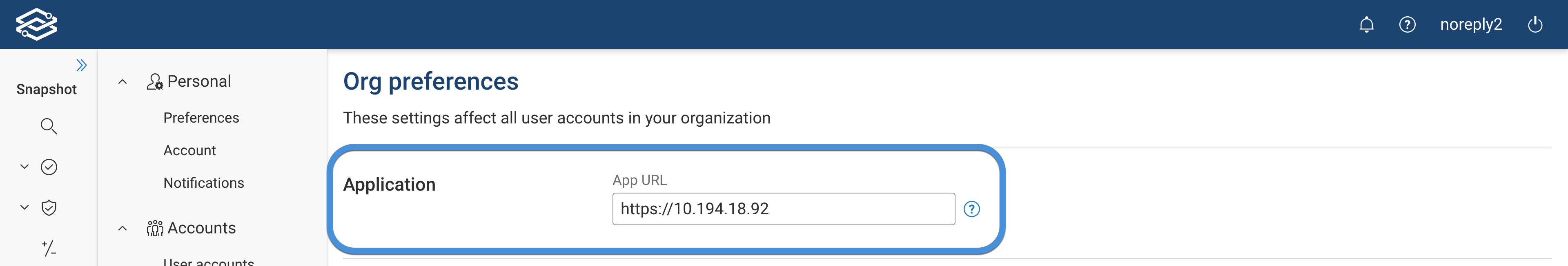 System Settings Application