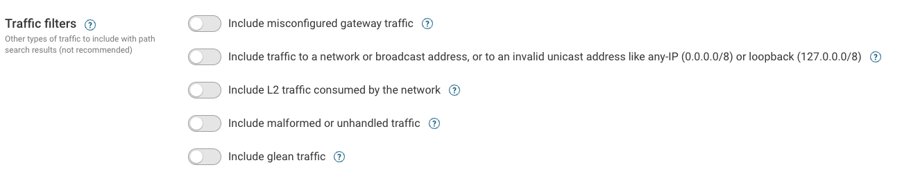 System Settings Traffic Filters