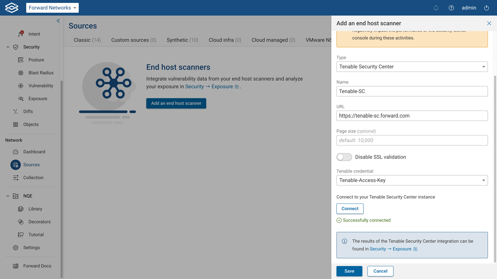 Configuring Tenable-SC Integration