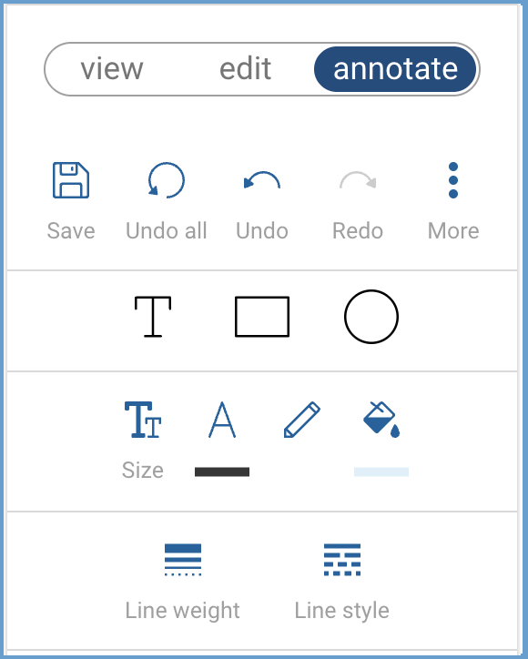 Annotate Mode Tools