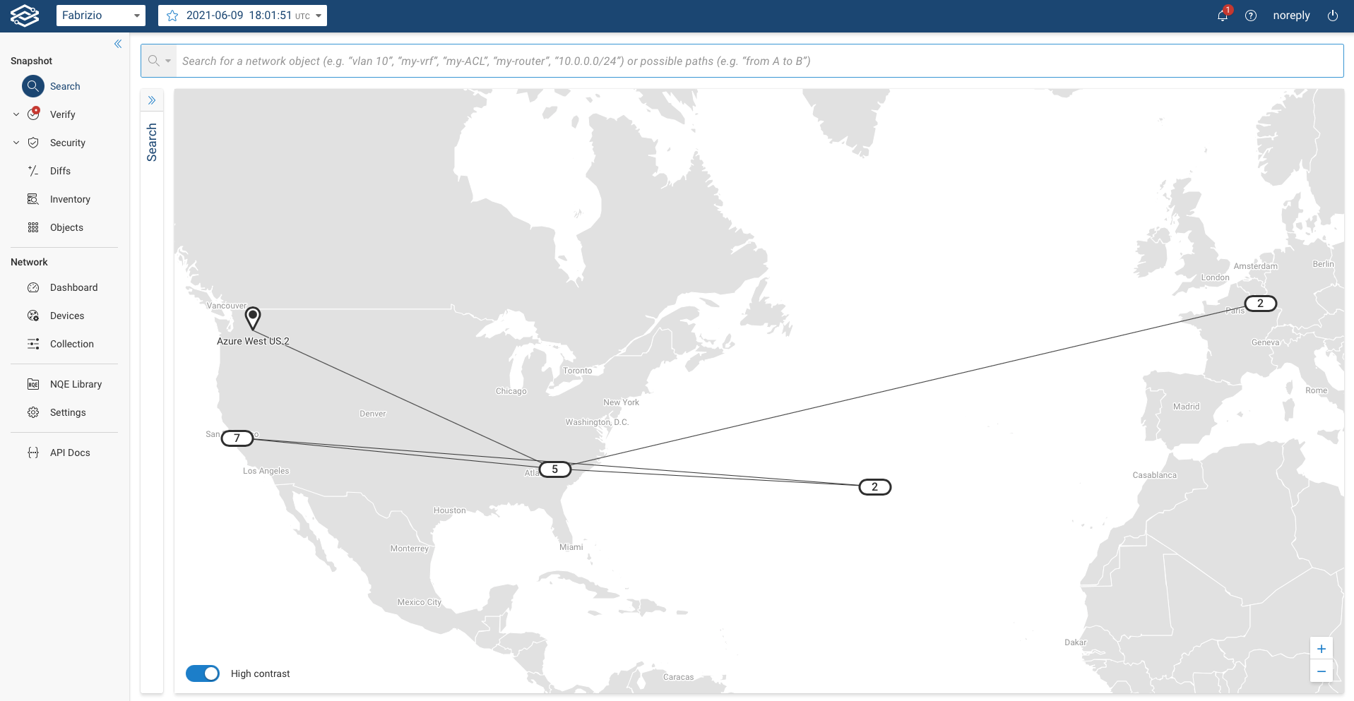 Topology Map Landing Page