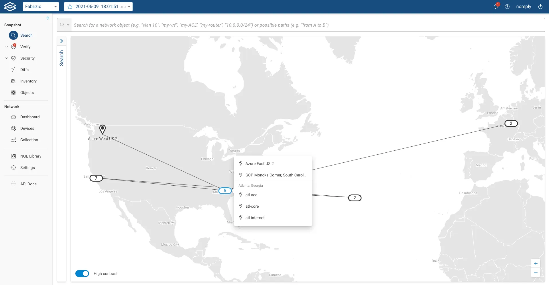 Topology Map Site List