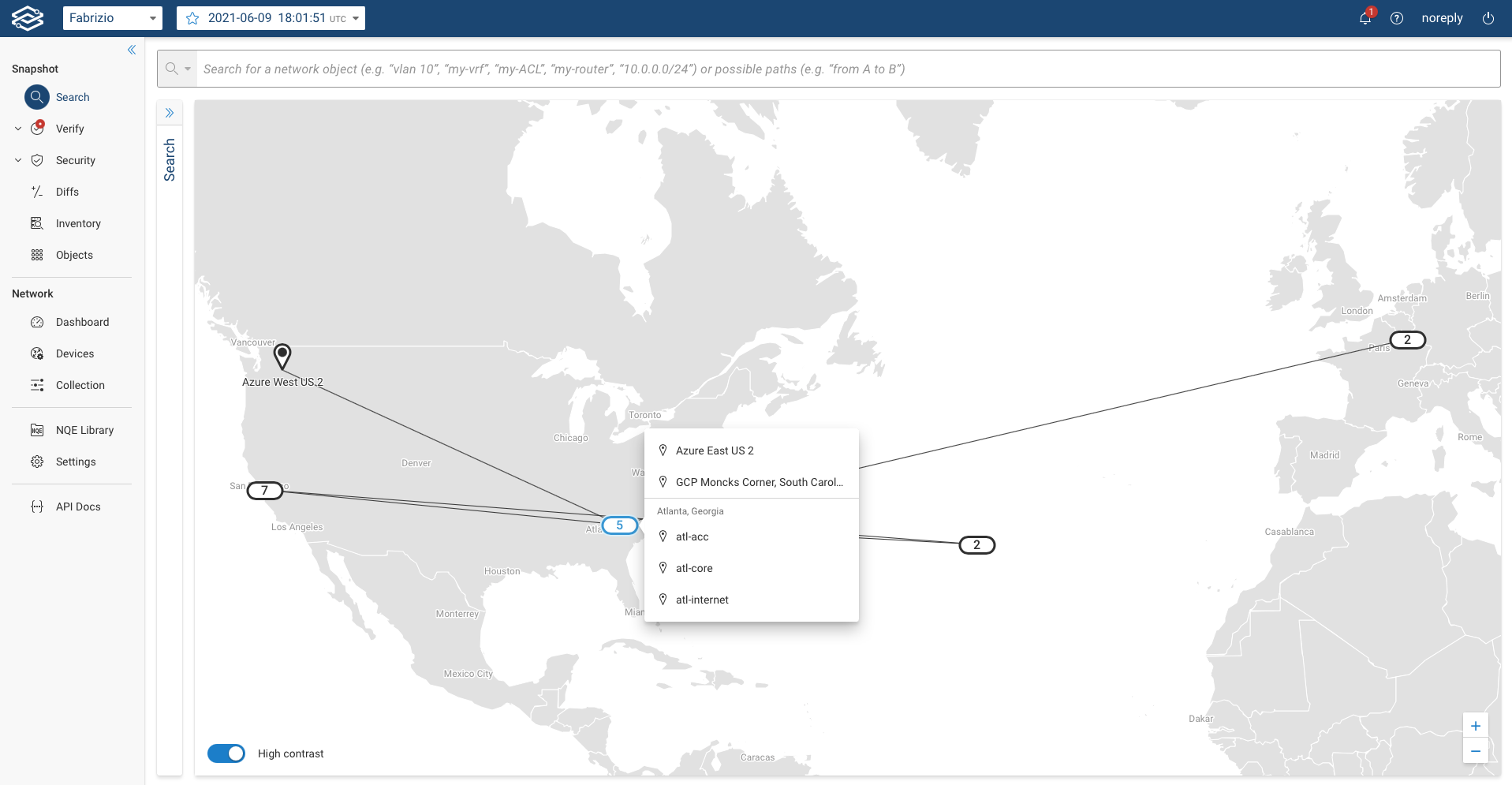 Topology Map Site List