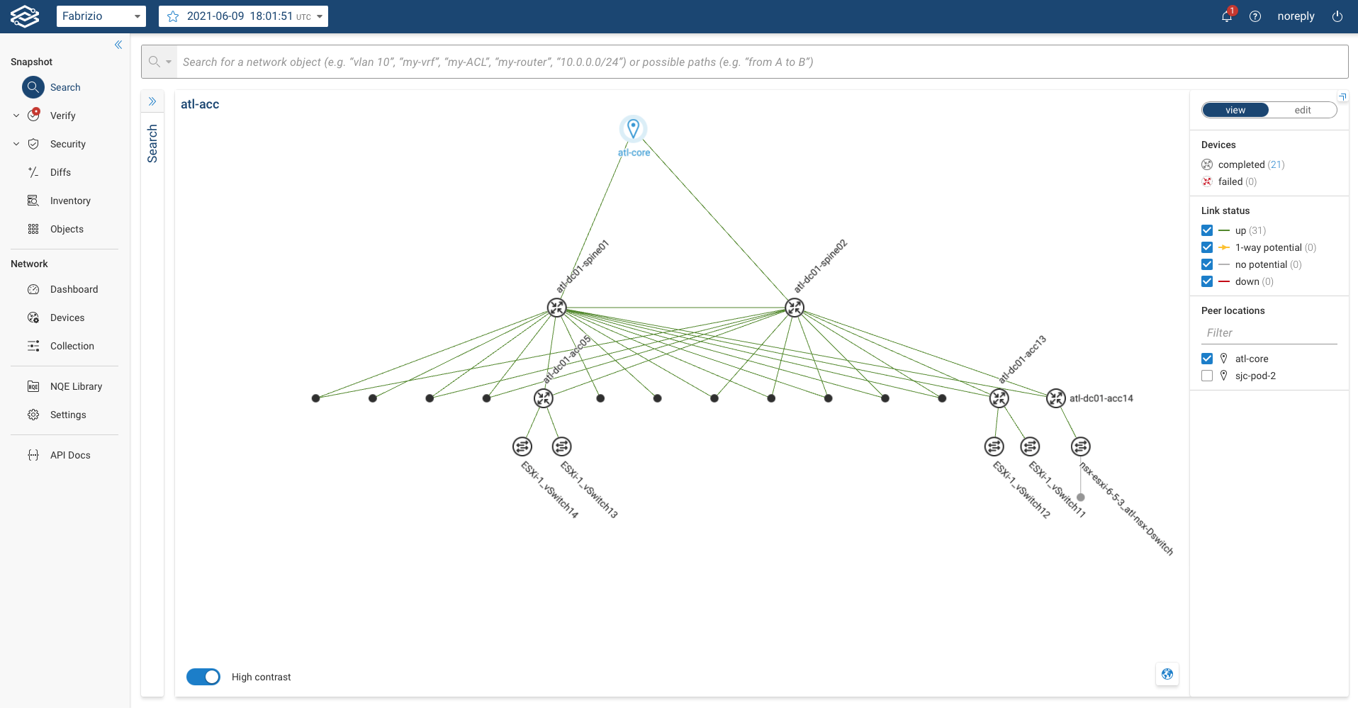 Topology Map Peer Location