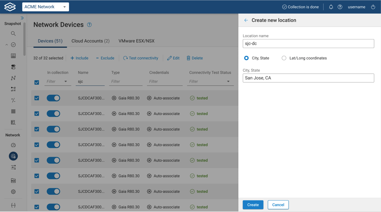 Topology Map Create Location