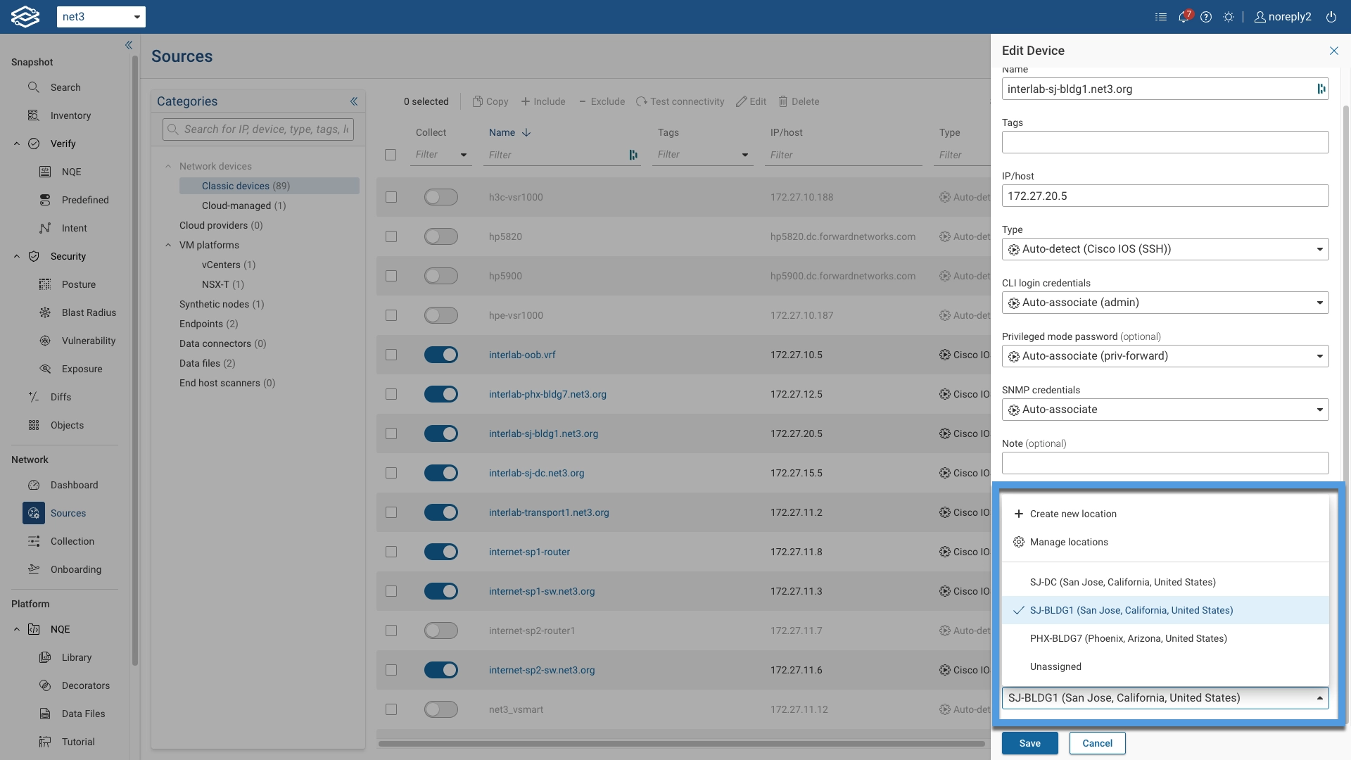 Topology Map Location Assignment