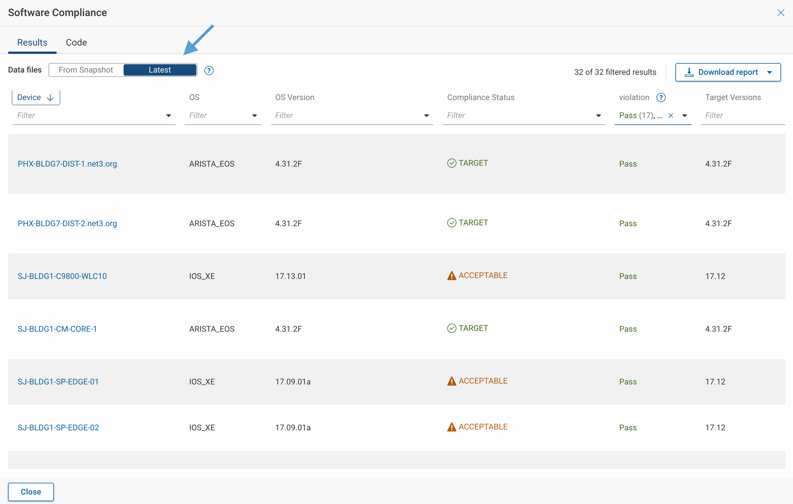 NQE check with latest data files