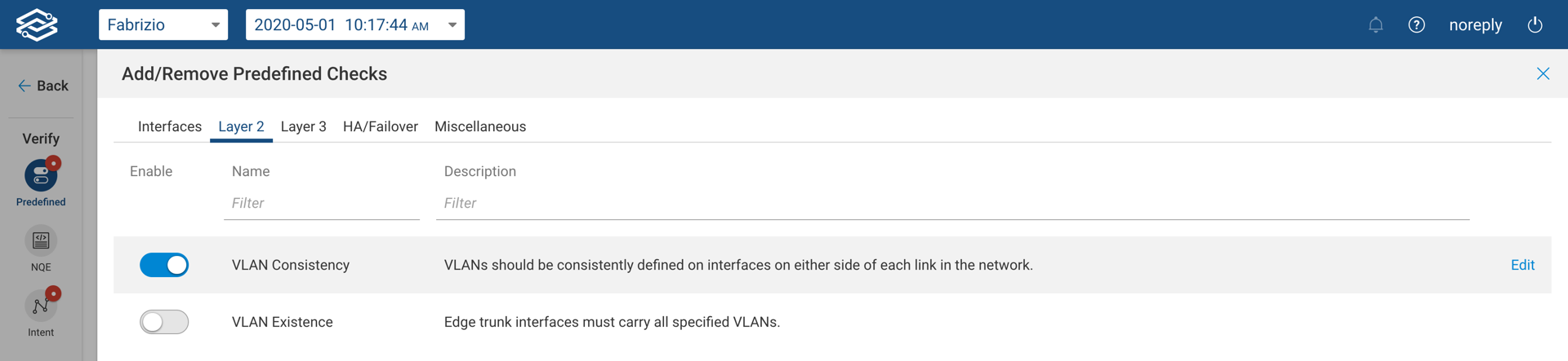 L2 Predefined Checks
