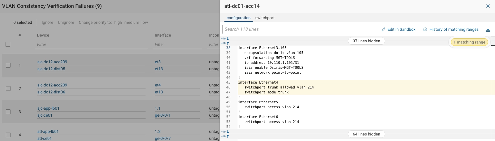 Predefined Check Results Files