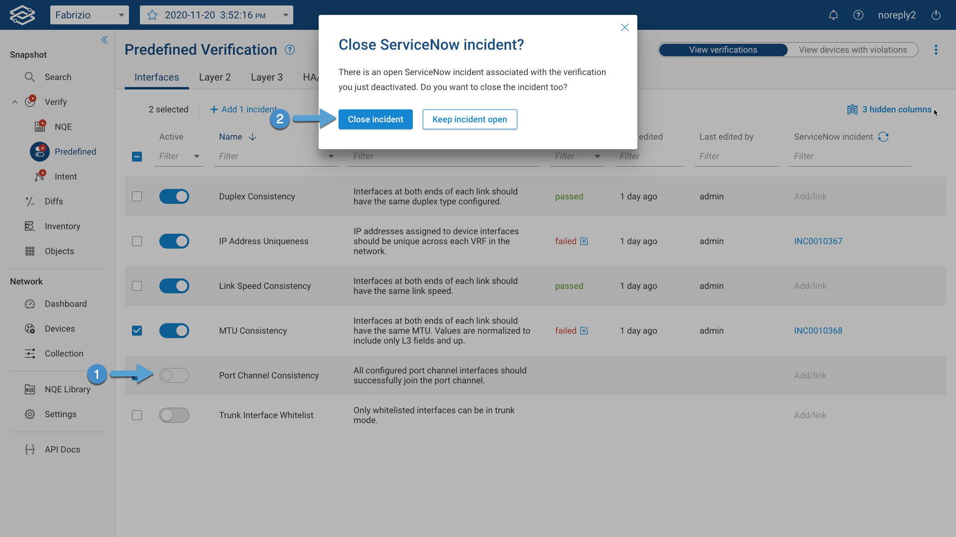 Create ServiceNow Incident