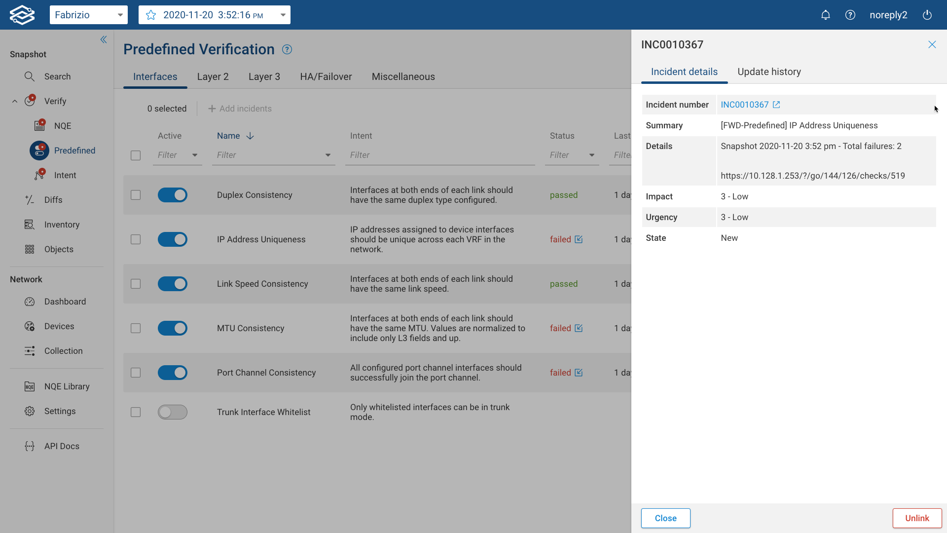 ServiceNow Incident Details