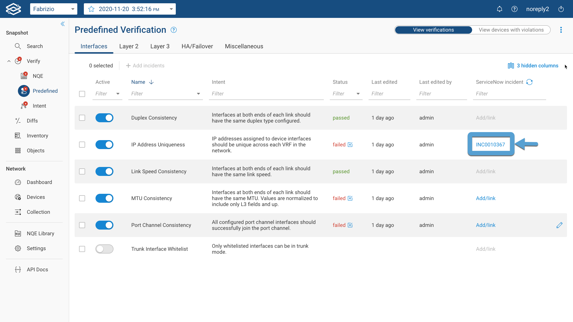 Create ServiceNow Incident