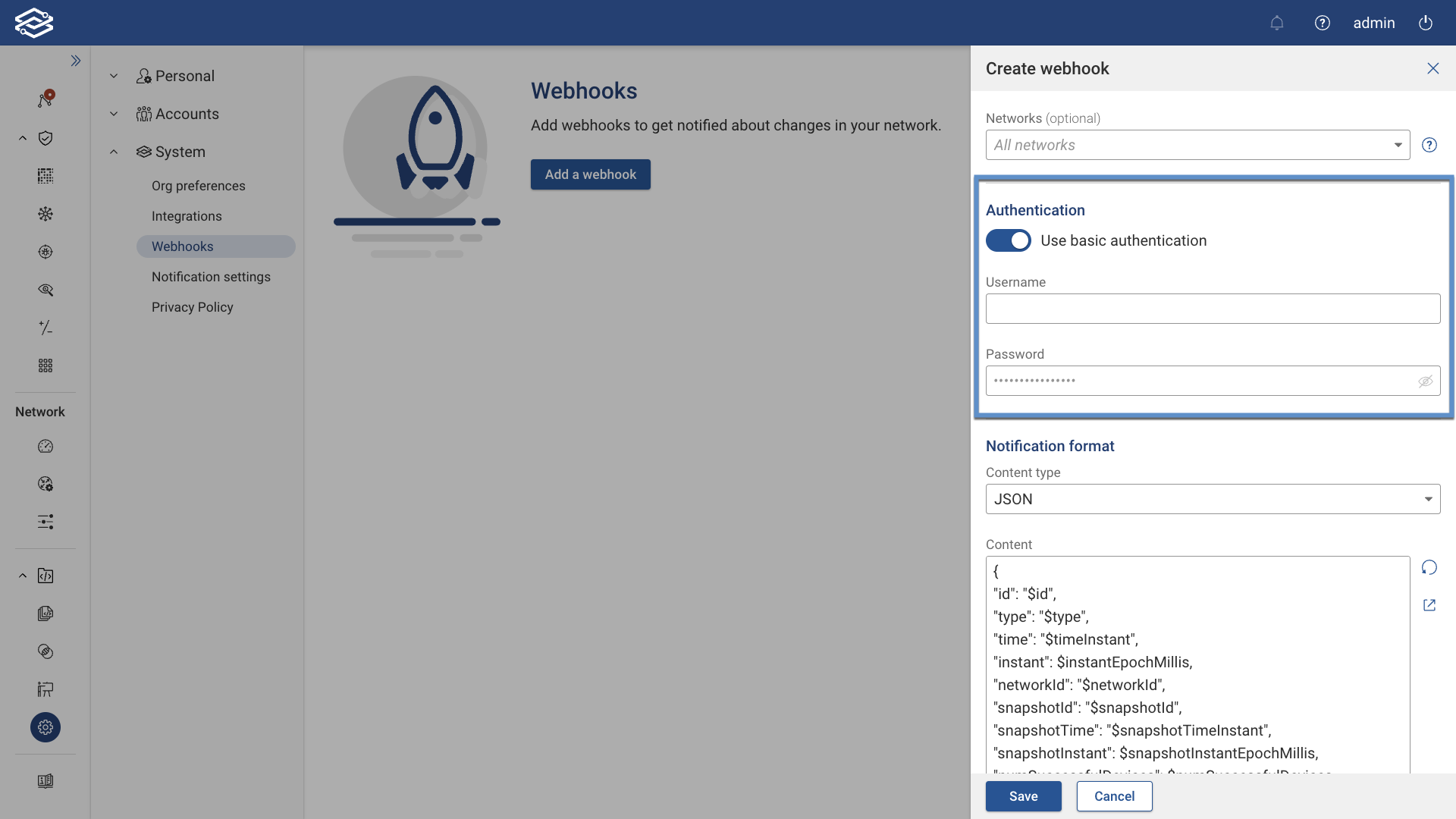 Webhooks Authentication