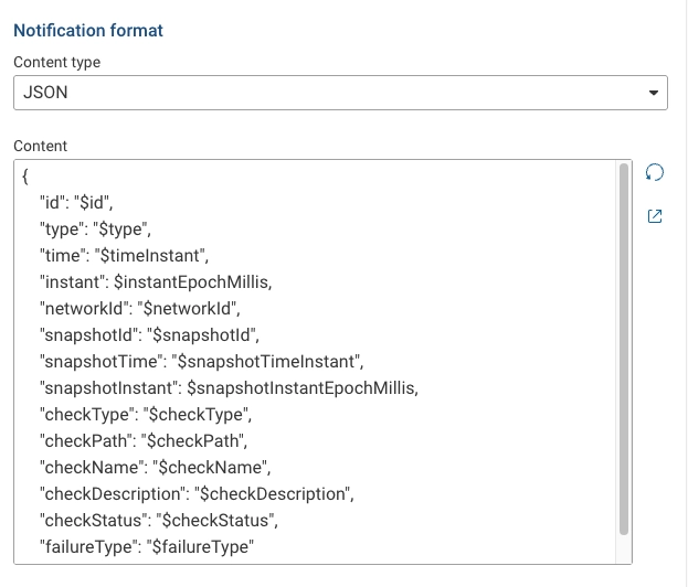 Webhooks Config Format