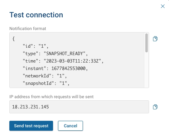 Webhooks Connection Test